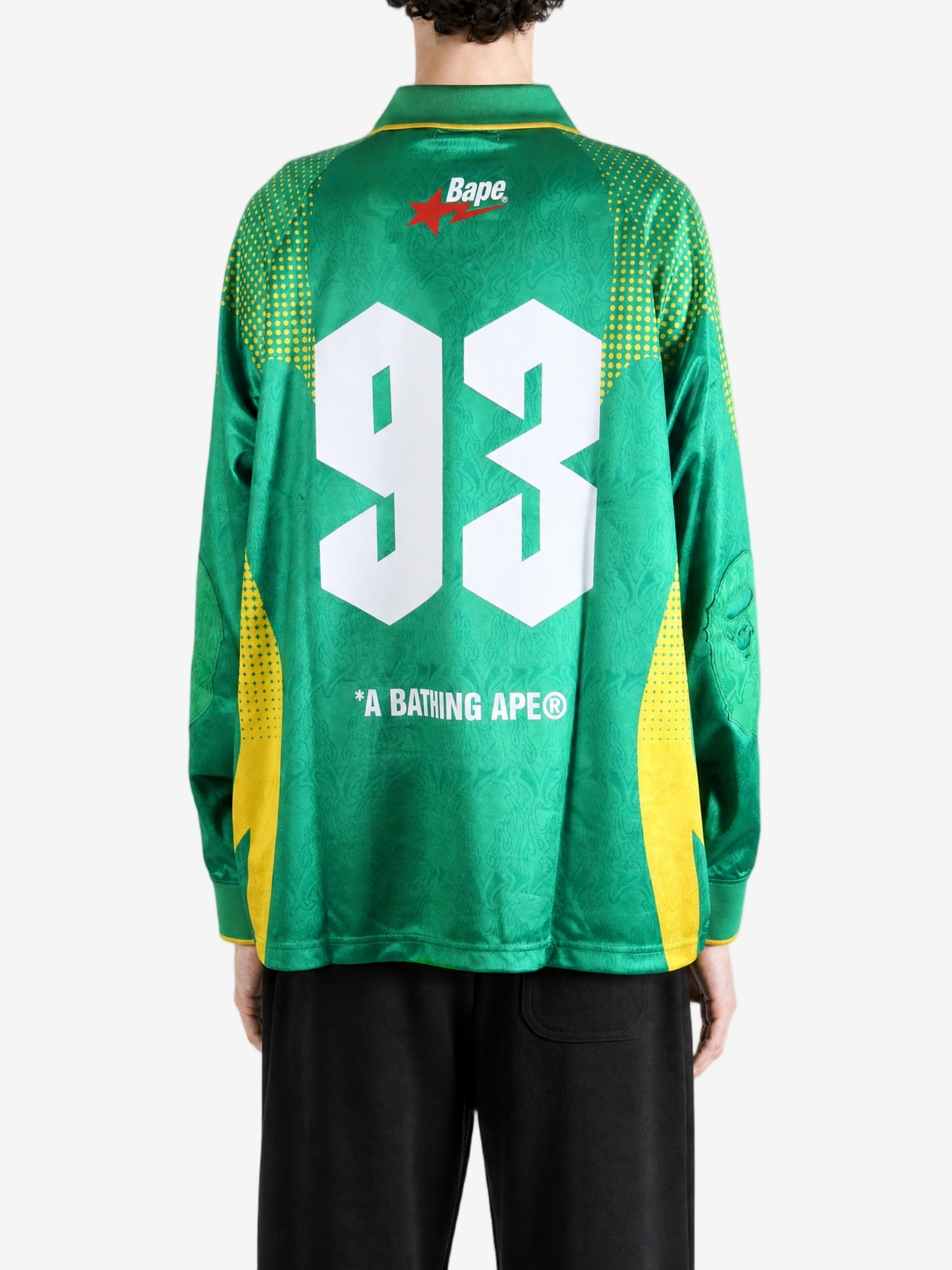 A BATHING APE - Men Ape Flame Monogram Jacquard Logo Relaxed Fit A BATHING APE - Men Ape Flame Monogram Jacquard Logo Relaxed Fit