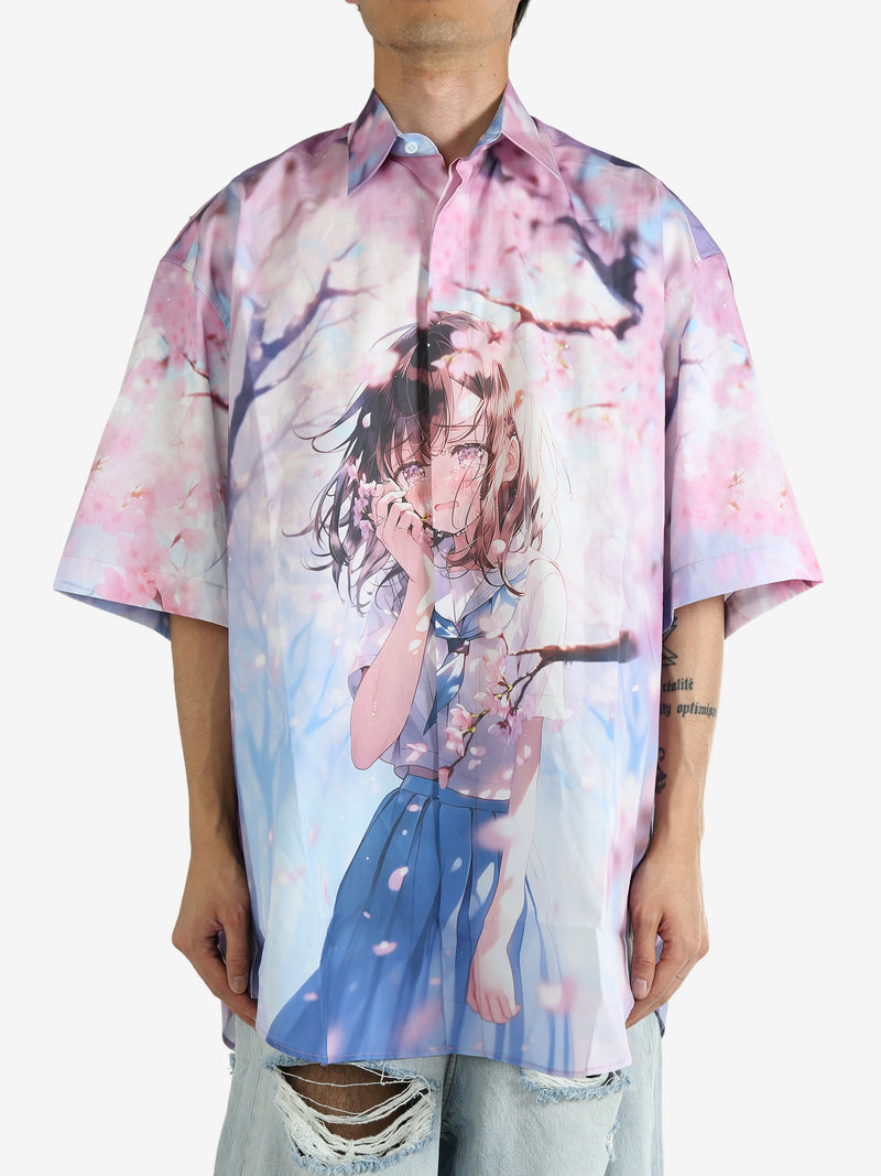 VETEMENTS - Unisex Anime Short Sleeved Shirt