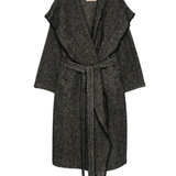 Black coat , front view