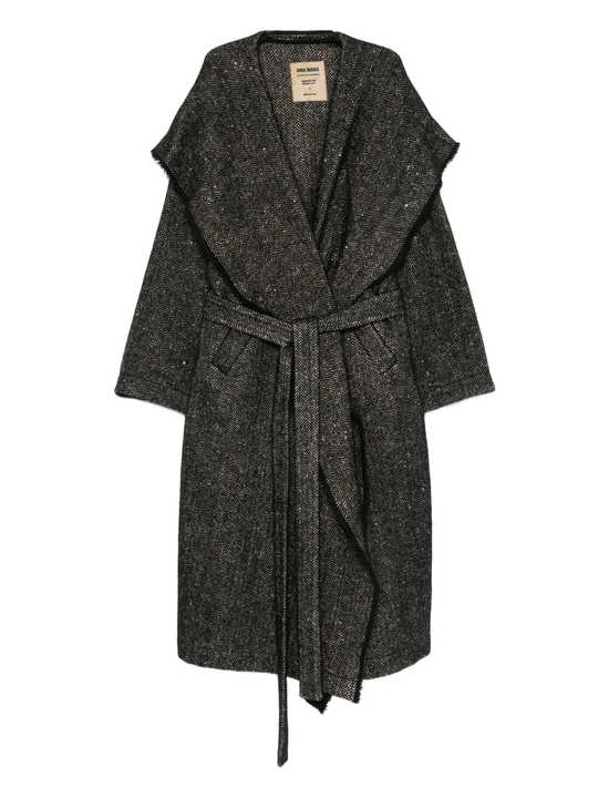 Black coat , front view