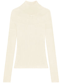 COURRÈGES - Women Mockneck Light Rib Sweater