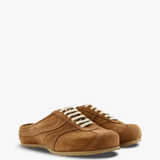 Tan shoes, front view