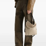 Tan bag, front view