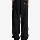 ZIGGY CHEN - Men Wide-Leg Trousers With Pull Tabs Pants