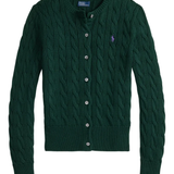 Green cardigan , front view