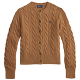 Brown cardigan, front view