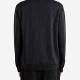 Black hoodie, full body view