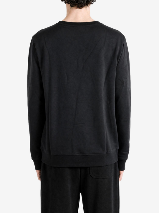 Black hoodie, full body view
