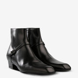 Black boots, front view