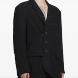 Black blazer, full body view
