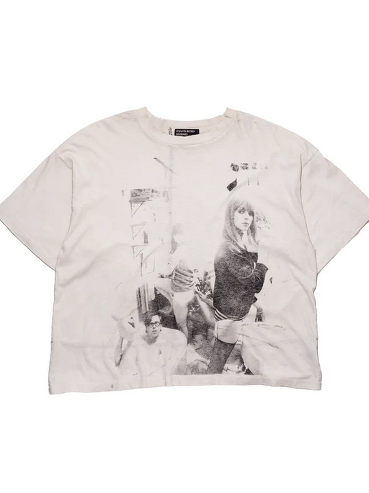 White t-shirt, front view