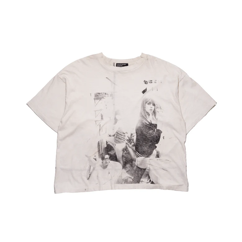 White t-shirt, front view