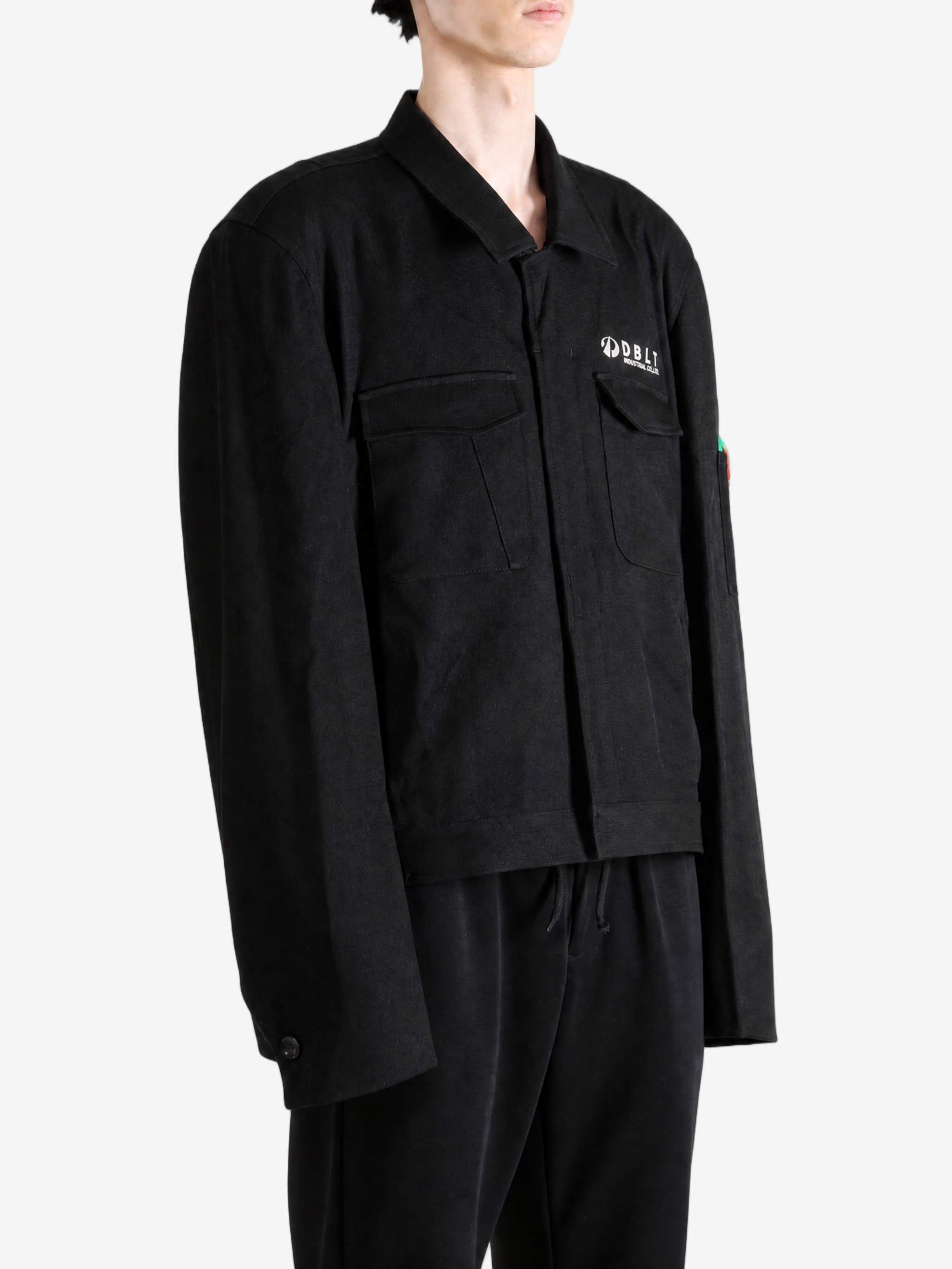 Black jacket, full body view