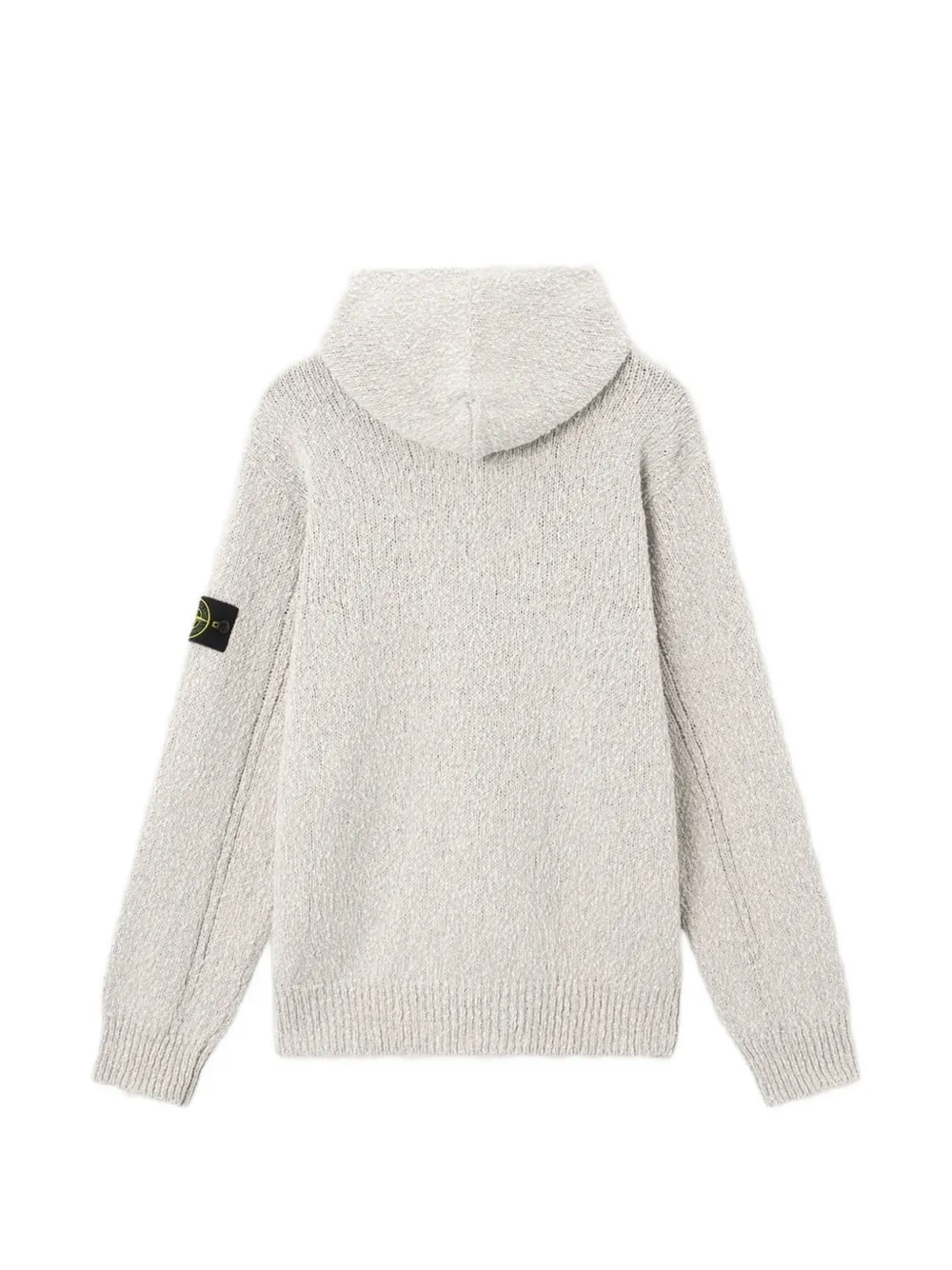 Grey hoodie, back view