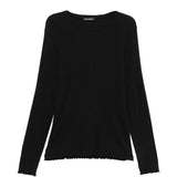 Black knitwear, front view