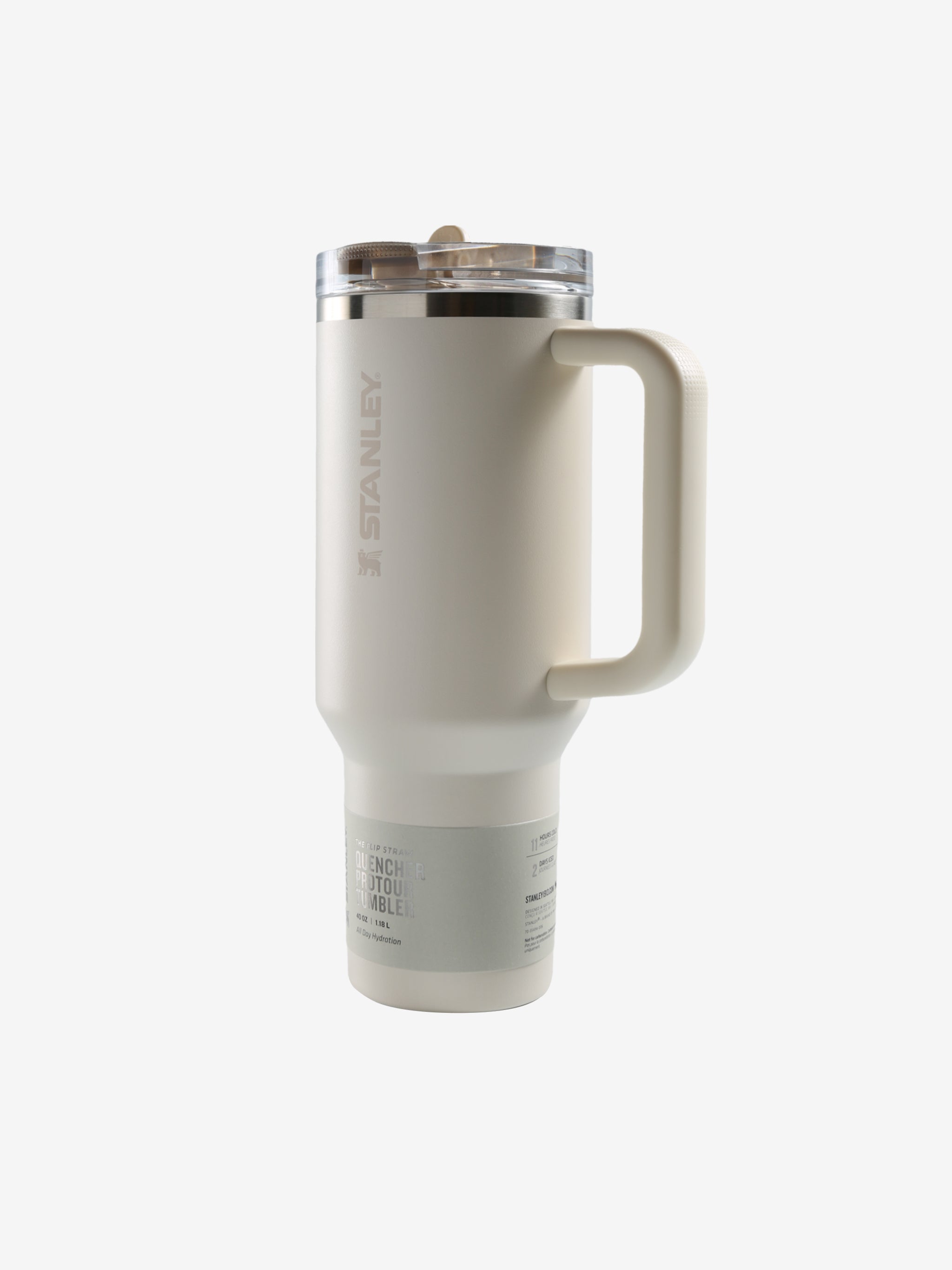 Tan tumbler,front view