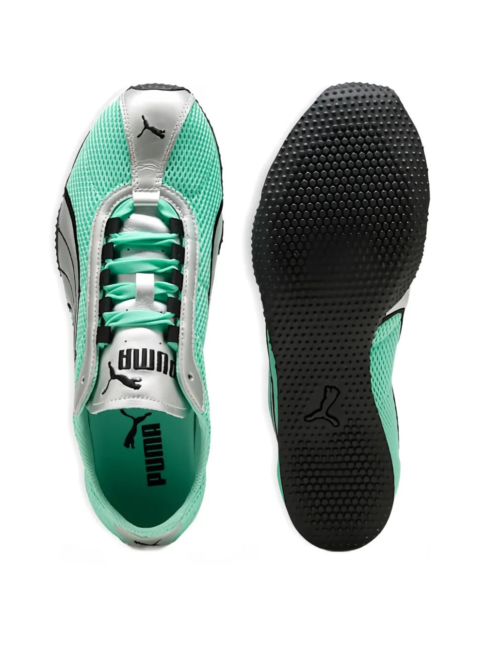 Green sneaker, top view