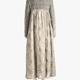 COMMUNS - Women Floral Jacquard Dress