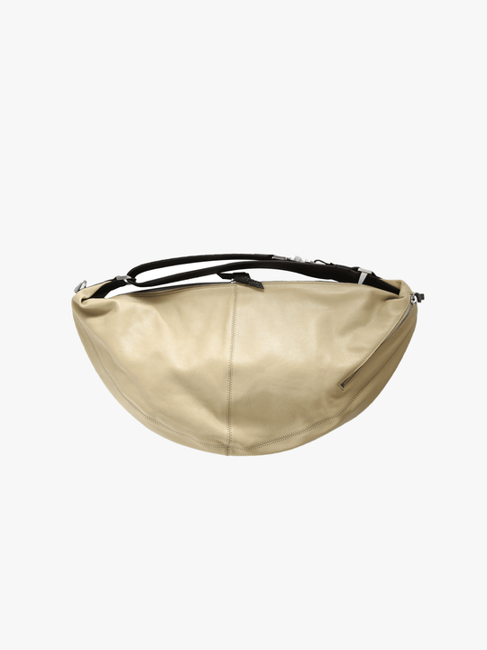 Tan bag, front view
