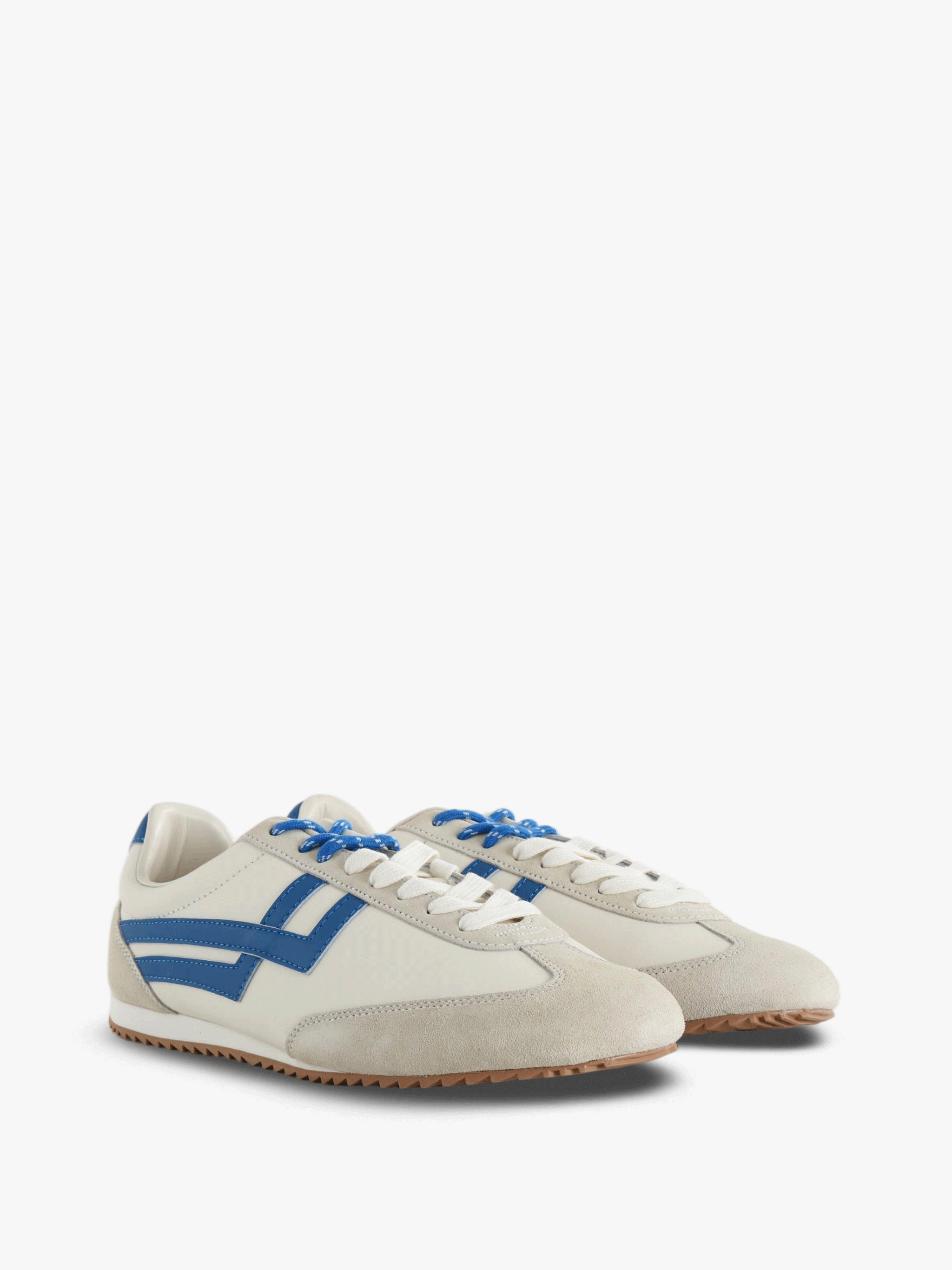 Tan shoes, front view