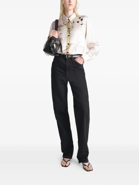 White shirts, full body view