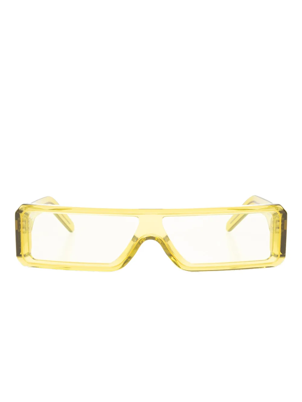 Yellow eyewear, front view