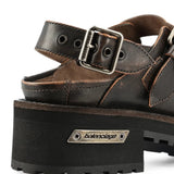 Brown shoes, side view