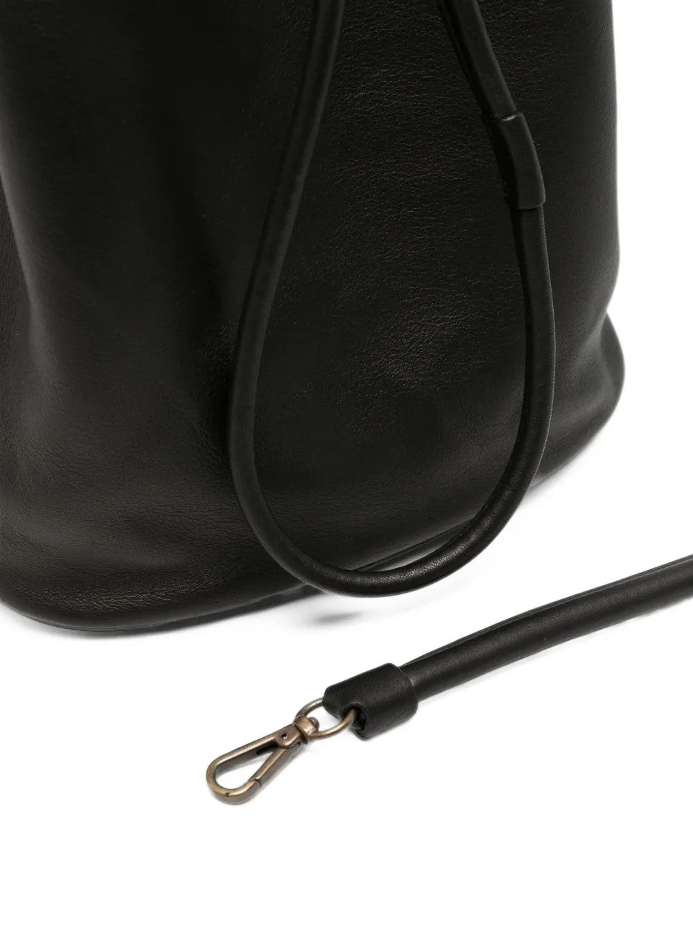 Close up of Black bag, showing detail