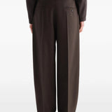 Brown pants, full body view