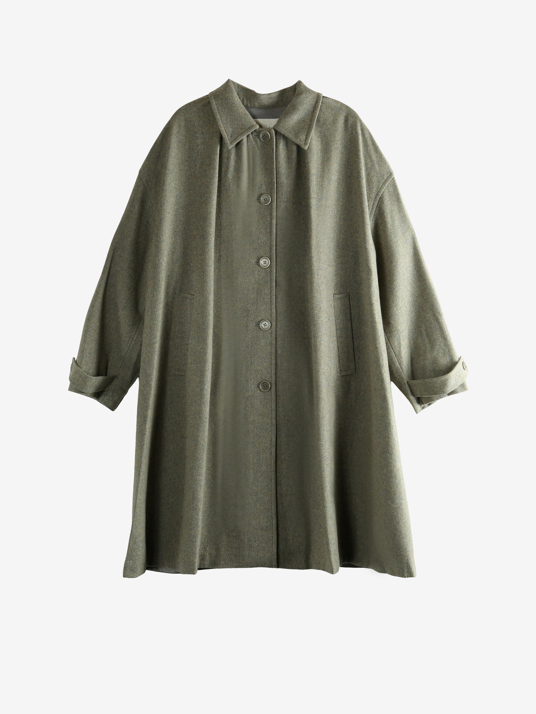 Grey coat, front view