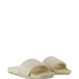 White sandals, front view