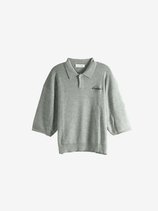 grey knitwear, front view