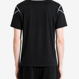 Black t-shirt, full body view