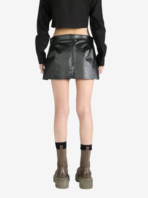 RICK OWENS - Women Gonna In Denim Fog Cutoff Mini