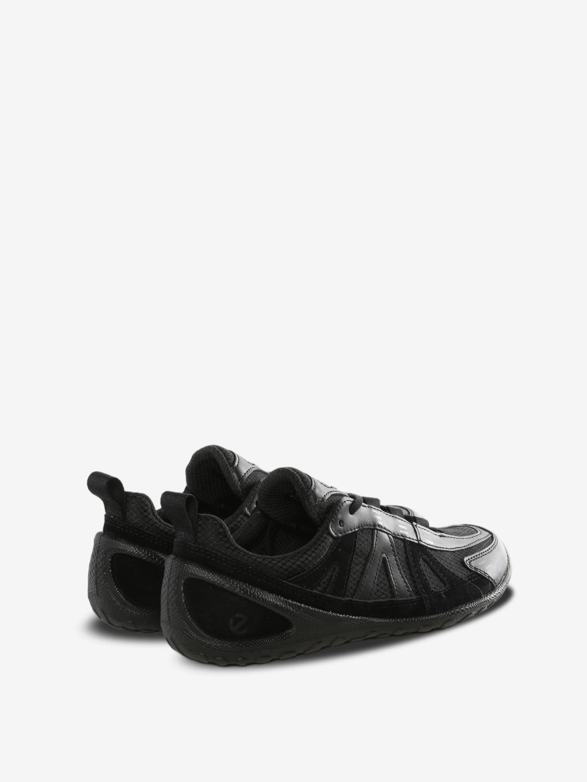 Black sneakers, back view