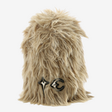 Tan hat, back view
