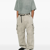 Tan pants, full body view