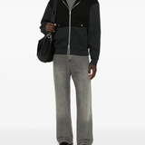 Black hoodie,full body view