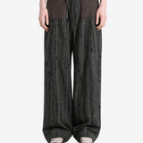 Brown pants, full body view