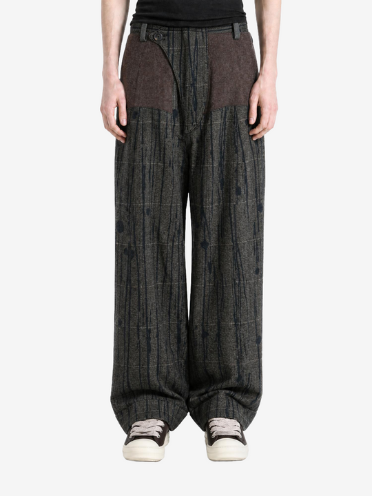 Brown pants, full body view