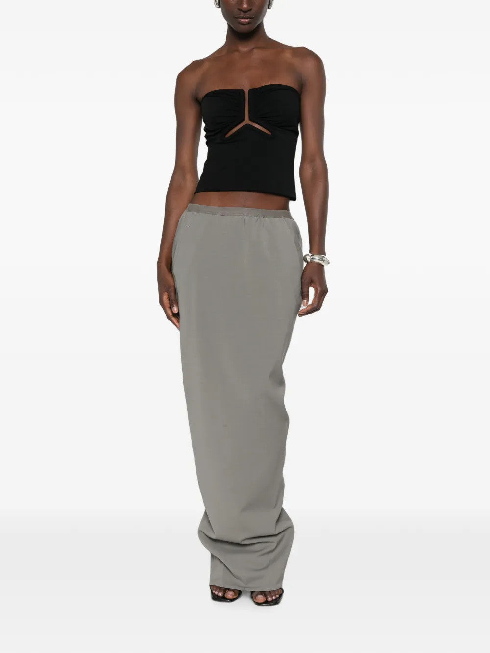 Black top, full body view