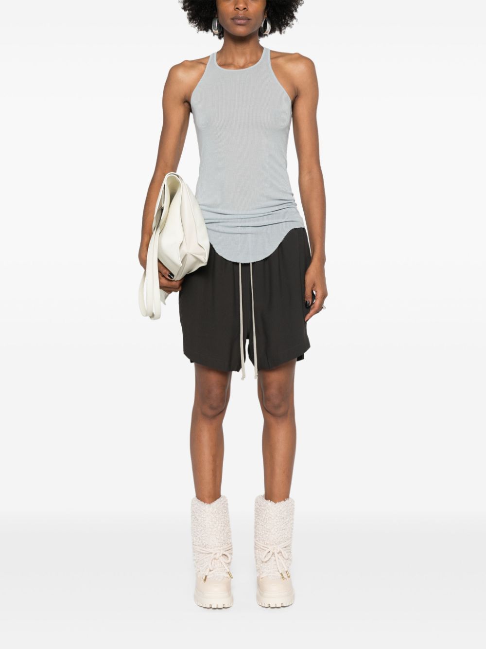 RICK OWENS - Women Basic Rib Tank Jersy Tops