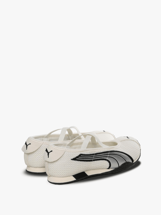White sneakers, back view