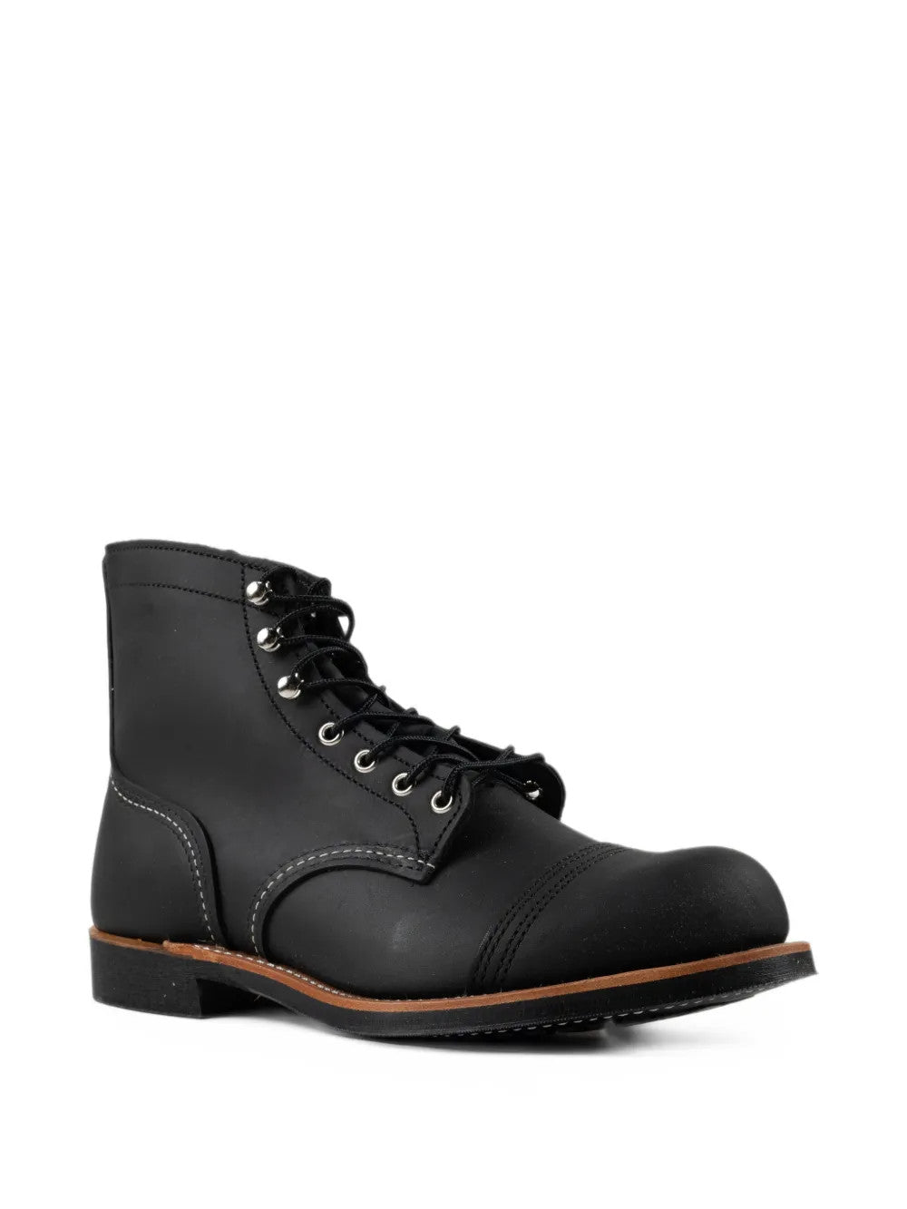 Black boots, front view