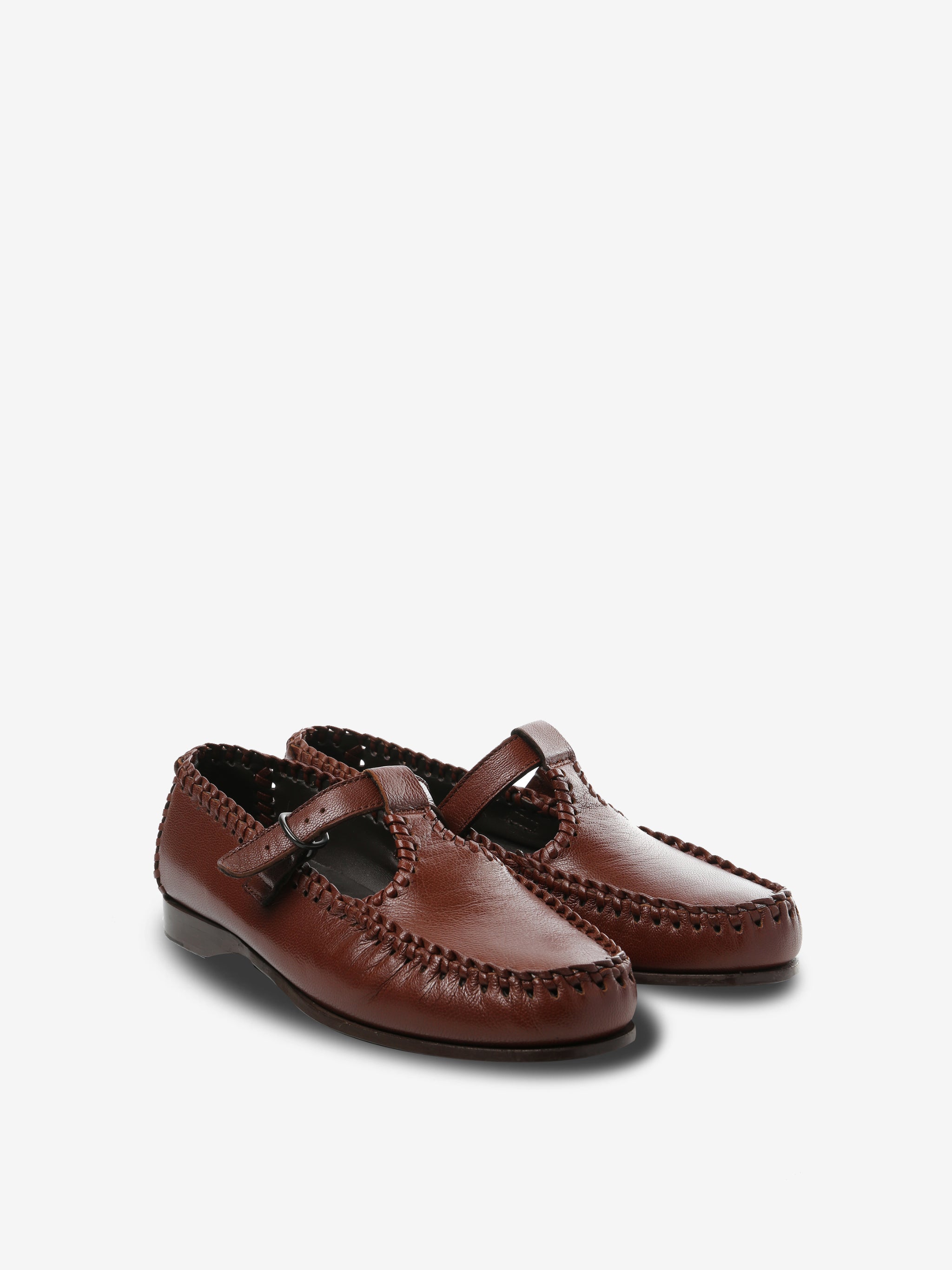Brown loafer, side view