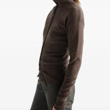 Brown top, full body view