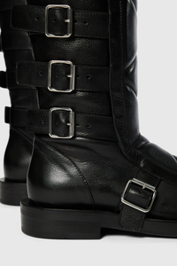 ANN DEMEULEMEESTER - Women Jace Biker Belted Boots