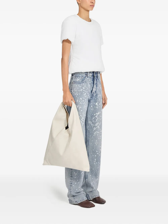 blue pant, full body view