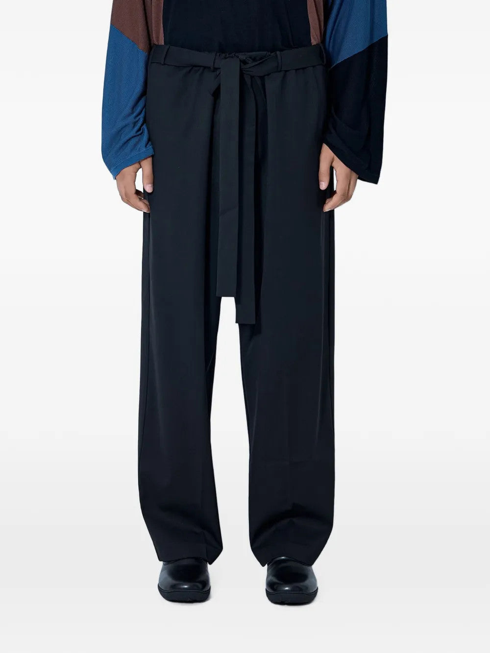 Black pants, full body view