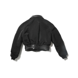 black jacket,back view
